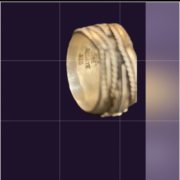 Size 8 men’s SS handcrafted turquoise and coral ring signed Navajo Dine Begaye - Picture 3 of 5